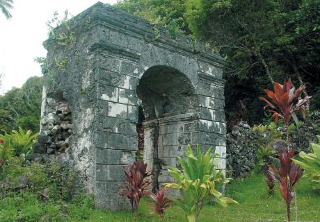 L'arche du convent de Rouru. © Tahiti Héritage